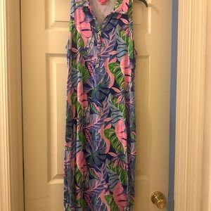 Lilly Pulitzer Pink and Green Patterned Dress